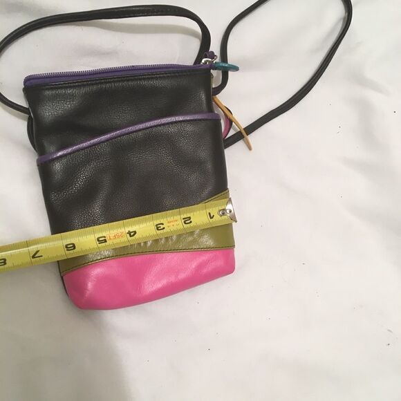 lli New York Multicolor Tassel Leather Crossbody - Picture 6 of 7